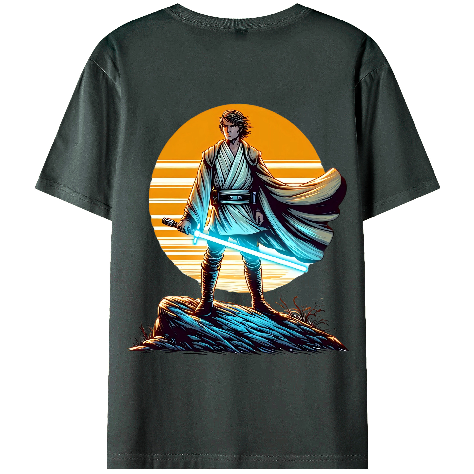 （画像用） スター・ウォーズ Star Wars 綿100％ メンズ半袖Tシャツ（バックプリント） 通気性